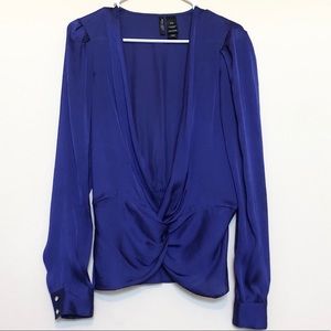 Royal Purple Satiny Blouse